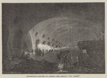 Picturesque Sketches of London, The Adelphi Dry Arches